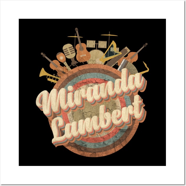 Music Tour Vintage Retro Style // Miranda Leigh Lambert Wall Art by kumurkumur